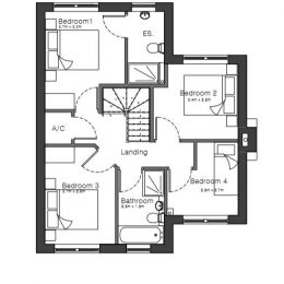 plot 1 (house) first floor plan