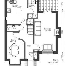 plot 1 (house) ground floor plan